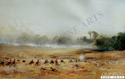 Pinned Down (Highlanders Engage Boers) by John Farquharson