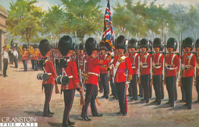 The Grenadier Guards at Wellington Barracks by Harry Payne.