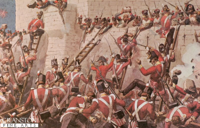 30th Foot at the Storming of Badajoz by Richard Simkin.