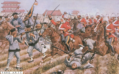 1st Dragoon Guards at Chang-Kia-Wan, Peking 1860 by Richard Simkin.