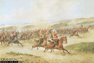 Inniskilling Dragoons on Manoeuvres by Orlando Norie.