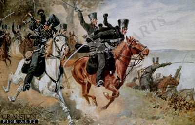 Charge of the Death Head Hussars by Richard Knotel.