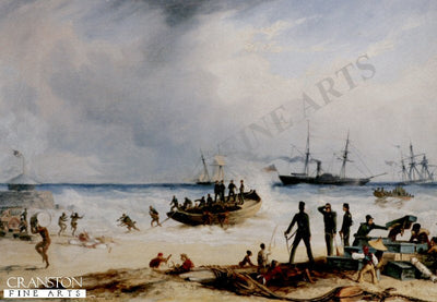 Landing at Algoa Bay, Cape of Good Hope by Thomas Baines