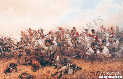 Capturing of the French Eagle by Sgt Ewart by Orlando Norie.