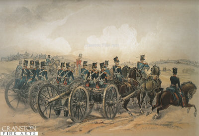 Royal Artillery Field Batteries Taking up Position by Campion.