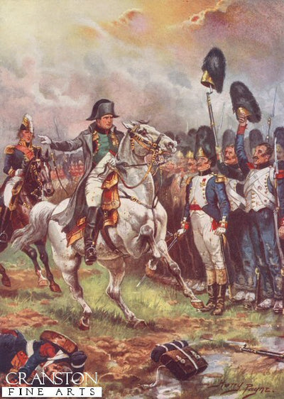 Napoleon and the Imperial Guard, Battle of Waterloo by Harry Payne.