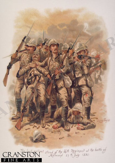 The Last Gallant Stand of the 66th Regiment at the Battle of Maiwand 27th July 1880 by Harry Payne