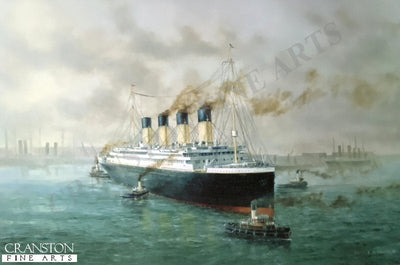Titanic Leaving Southampton by E. D. Walker.