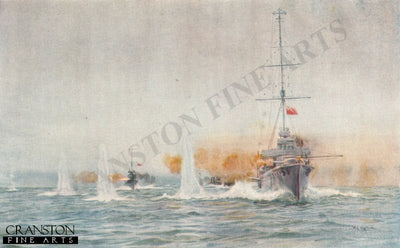 Dogger Bank Battle: Aurora begins the Action by W L Wyllie.
