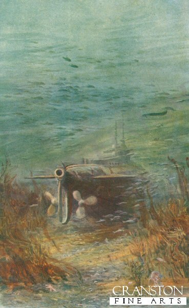 A Submarine Taking a Rest by W L Wyllie.