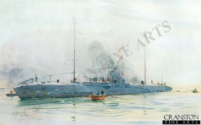 A German Minelayer by W L Wyllie.