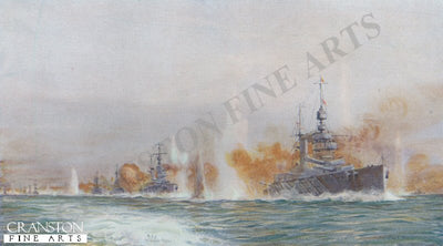 Lion Leading the Battle Cruisers by W L Wyllie.