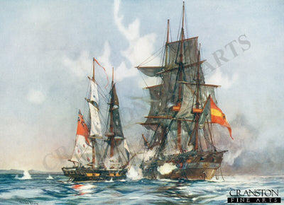 The Speedy Capturing the Gamo by Charles Dixon. [Postcard]