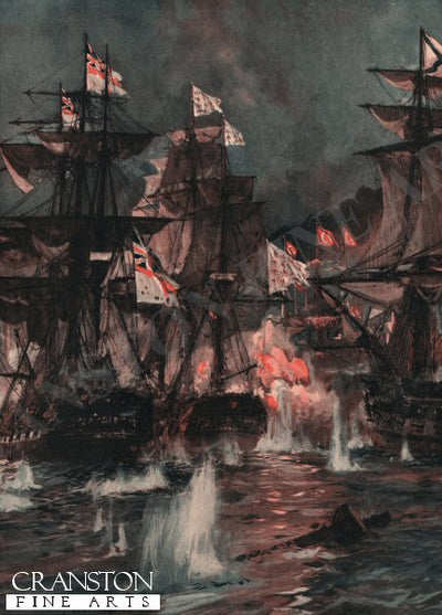 The Battle of Navarino by Charles Dixon. [Postcard]