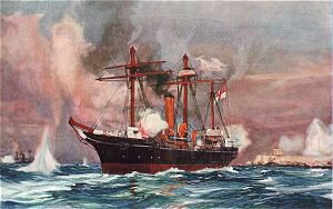 Well Done Condor. The Bombardment of Alexandria, 1882 by Charles Dixon. [print]