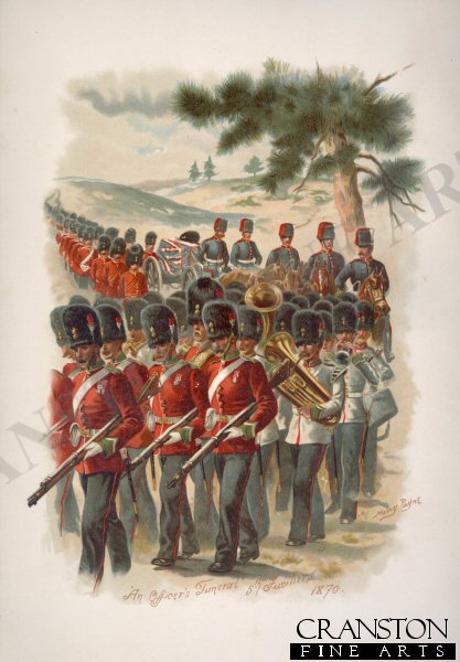 An Officer&#39;s Funeral by Harry Payne [Antique]