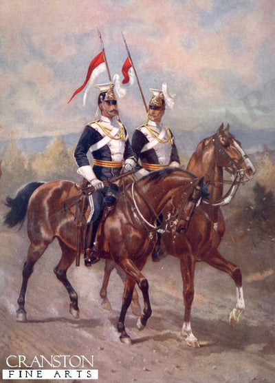The Advance Guard of the 17th Lancers by Harry Payne. [Postcard]