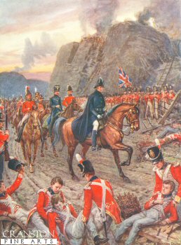 The Duke of Wellington at the Siege of Badajos by Howard Davie [Antique]