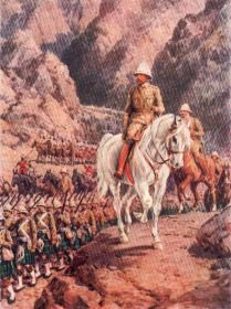 Lord Roberts on the March to Kandahar by Howard Davie [Antique]