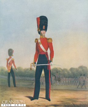 Officer of the Coldstream Guards (Winter Dress) by L Mansion & L Eschauzier [Antique]