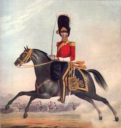 Officer of the 2nd (Royal North British) Dragoons by L Mansion & St Eschauzier [Antique]