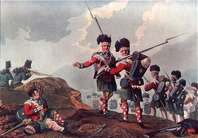 Bravery of a Piper of the 11th Highland Regiment, at the Battle of Vimiera by Clark and Dubourg after Manskirch