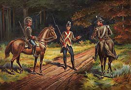 US Army Commissioned Officer and Private of Cavalry 1802-1810 by Werner [Antique]