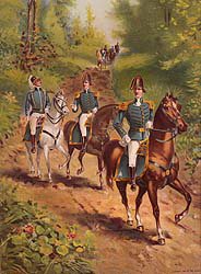 US Army General and Staff Officers 1812 by Werner [Antique]