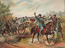 US Army Horse Artillery 1865 by Werner [Antique]