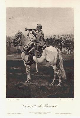 Trompette de hussards by Edouard Detaille [Antique]