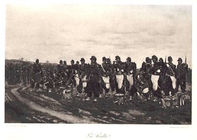 La Halte by Edouard Detaille [Antique]
