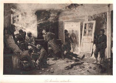 Les dernieres cartouches (Balan pres Sedan - 1er 7bre 1870) by Alphonse de Neuville [Antique]