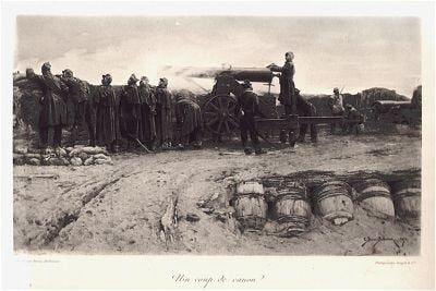 Un coup de cannon by E Berne-Bellecour [Antique]