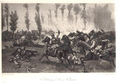 Attack d&#39;un Convoi by Edouard Detaille [Antique]