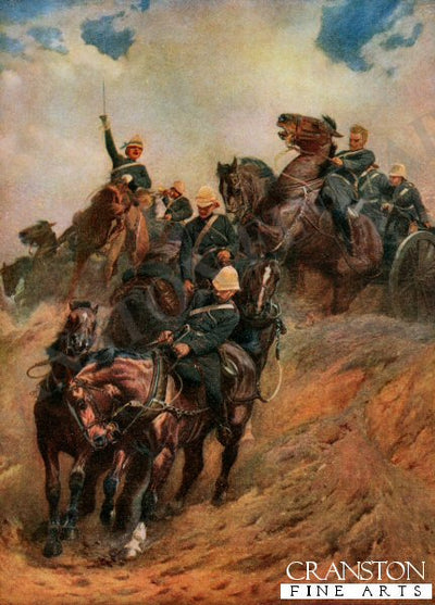 &#34;Placing the Guns&#34;, Egyptian Campaign, 1882 by John Charlton. [Postcard]