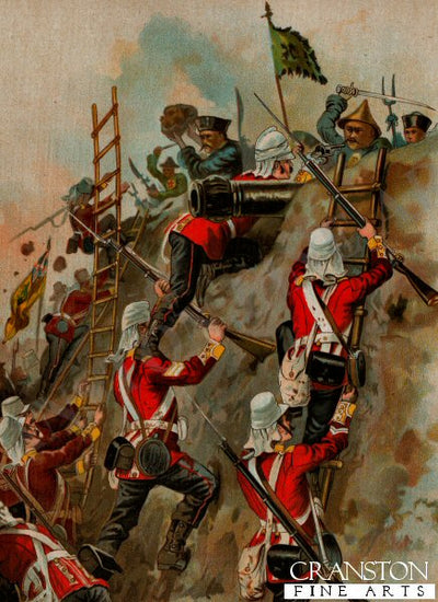 Storming of the Taku Forts, China War, 1860 by Harry Payne. [Postcard]