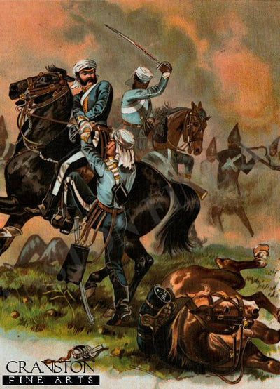 Victoria Cross Winners of the 3rd Bombay Light Cavalry by Harry Payne. [Postcard]