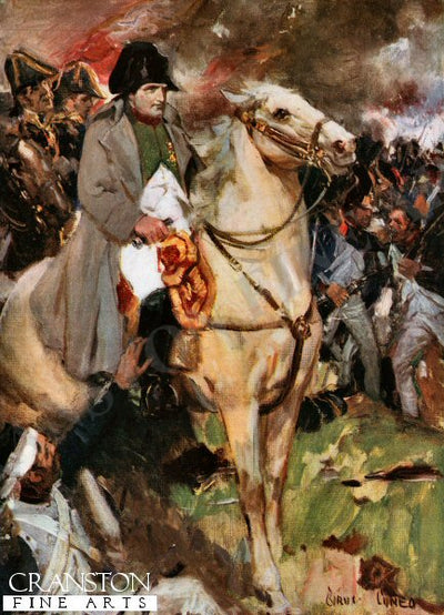 Napoleon at Waterloo by Cyrus Cuneo. [Postcard]