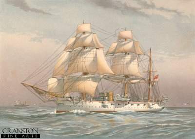 HMS Calliope by W Fred Mitchell [Antique]