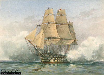 The Victory - Launched 1765 by W Fred Mitchell. [Antique]