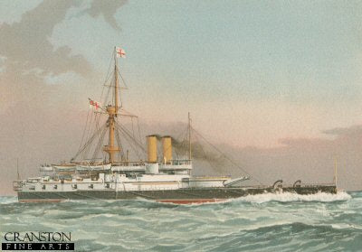 HMS Victoria by W Fred Mitchell [Antique]