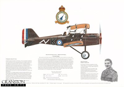 SE5 Aircraft side view by M A Kinnear. [print]