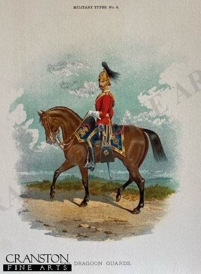 2nd Dragoon Guard by Richard Simkin. [Antique]