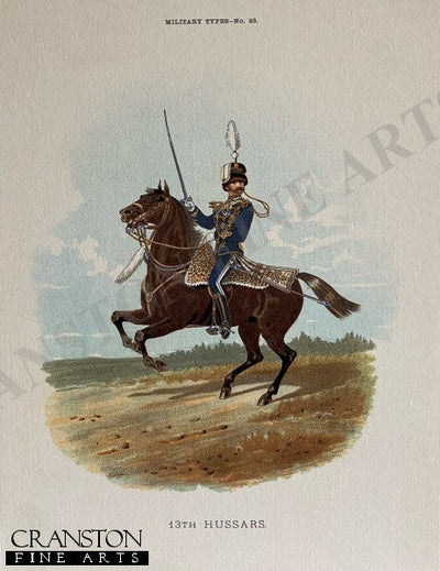 13th Hussars by Richard Simkin [Antique]