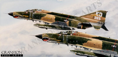 Phantoms F-4 by R E Pierce. [Original Painting]