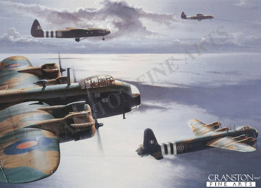 Tugs of War (Stirling & Gliders) by Ivan Berryman [Postcard]