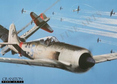 Cat Among the Pigeons (FW190) by Ivan Berryman. [Postcard]