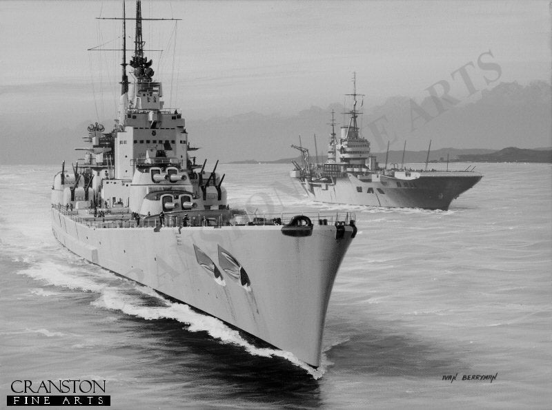 HMS Vanguard by Ivan Berryman. [Original Painting]