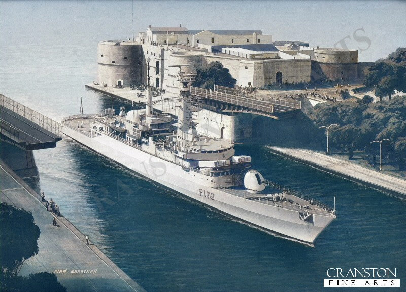 HMS Ambuscade by Ivan Berryman. [Postcard]