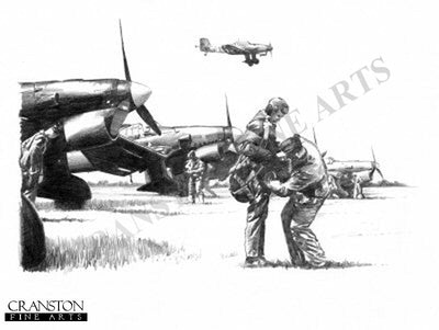 Stuka Ju87 - Preparing for the Day by Ivan Berryman. [Original Drawing]